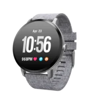 

Hot waterproof calorie counter 1.3inch round screen heart rate blood pressure monitor fitness smartwatch v11 smart watch
