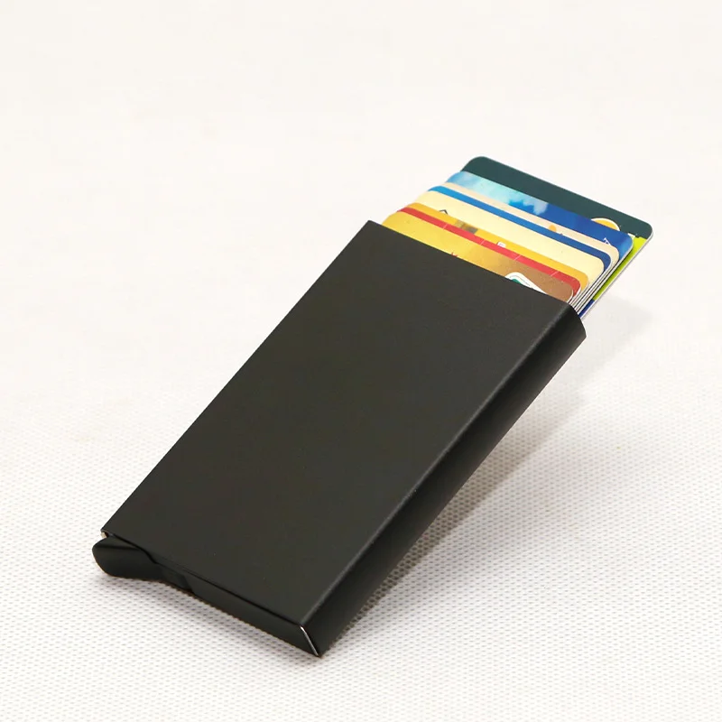 

Light weight Big Capacity 10 pcs Card Holder RFID Blocking Metal Wallet