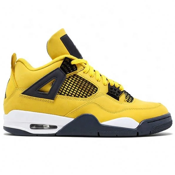 

2021 New AJ4 RETRO 'LIGHT NING' Fashion 4s Mens Basketball Shoes Black Cat 2021 Sports Mens Trainers, Many colors