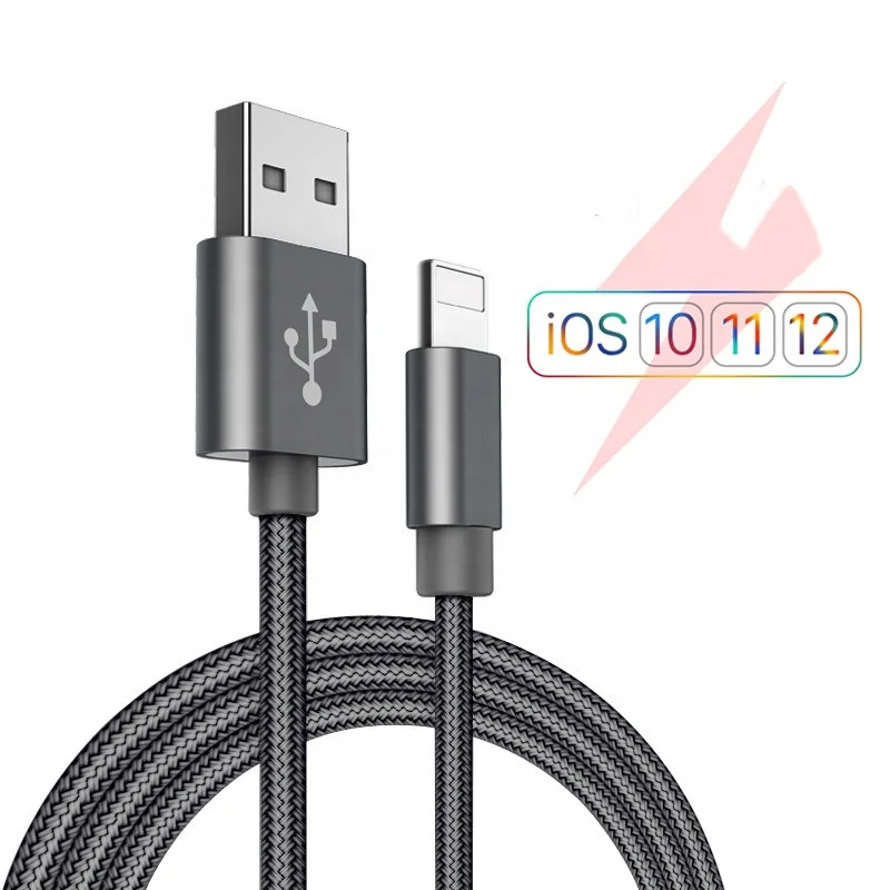

Cheap price USB Data Cable for iphone X XS X MAX 11 8 7 6 6s plus Nylon Braided Fast Charging Lightning Cable for iPad, Sliver,pink,black,gold