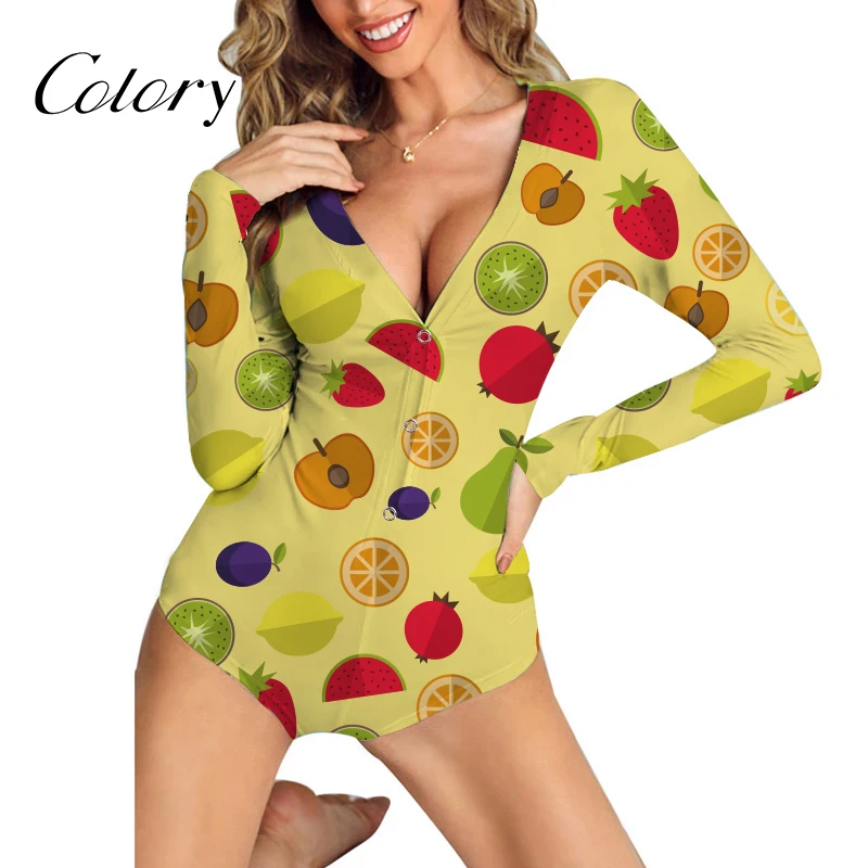 

Colory Machin Print Paper Adult Designer Onesie Pajamas Custom, Picture shows