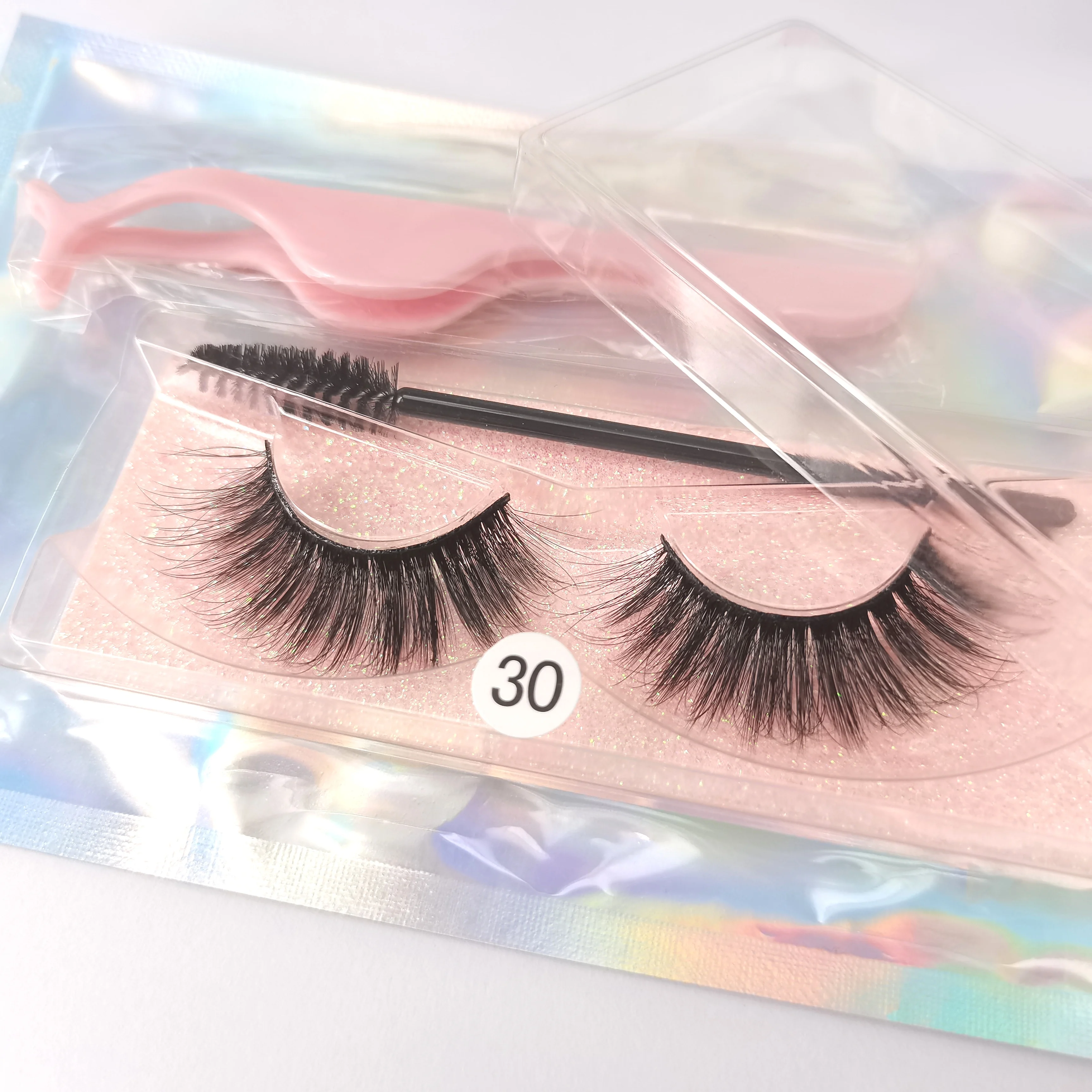 

Chinese Manufacture Faux Mink Eyelashes, Synthetic Hair Black Cotton Band Luxury Natural Handmade 3d Faux Mink Eyelashes, Natural black