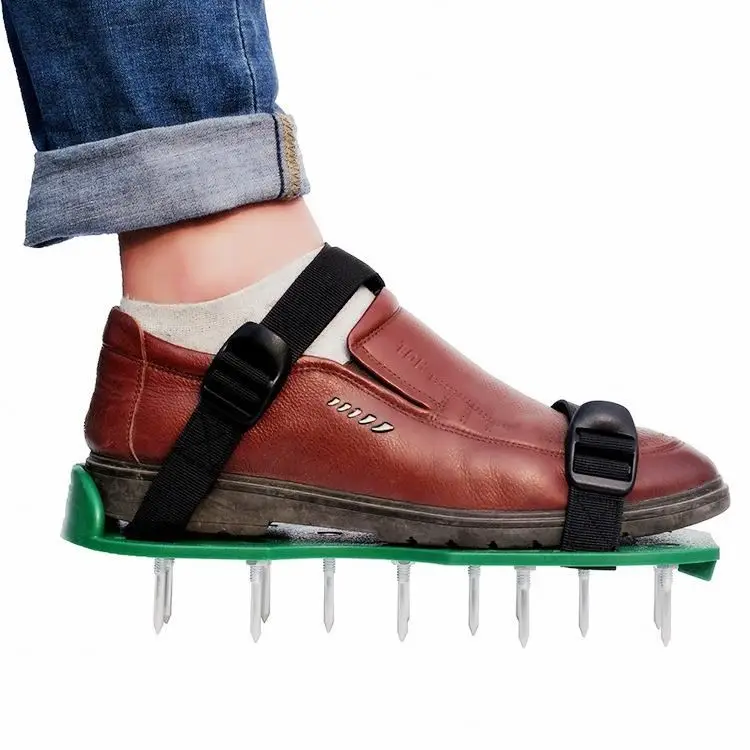 
Garden Outdoor Grass Lawn Aerator 2-strap Spike Shoes 