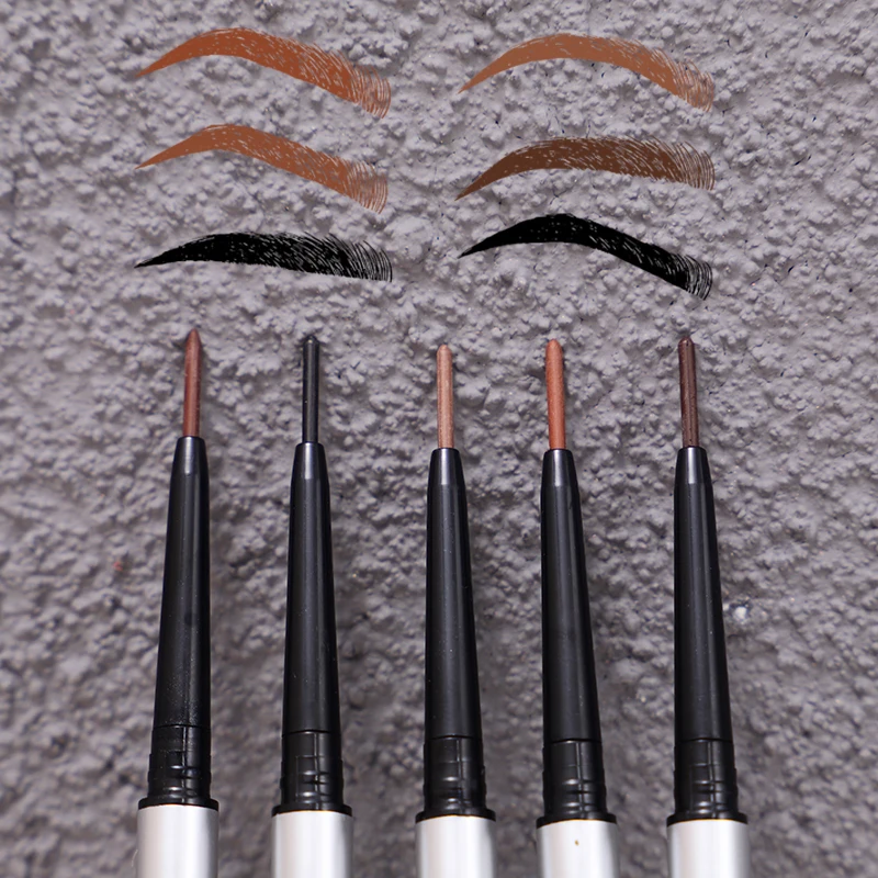 

Wholesale Makeup 2 in 1 Slim Long Lasting Pen Eyebrow Pencil Private Label Custom