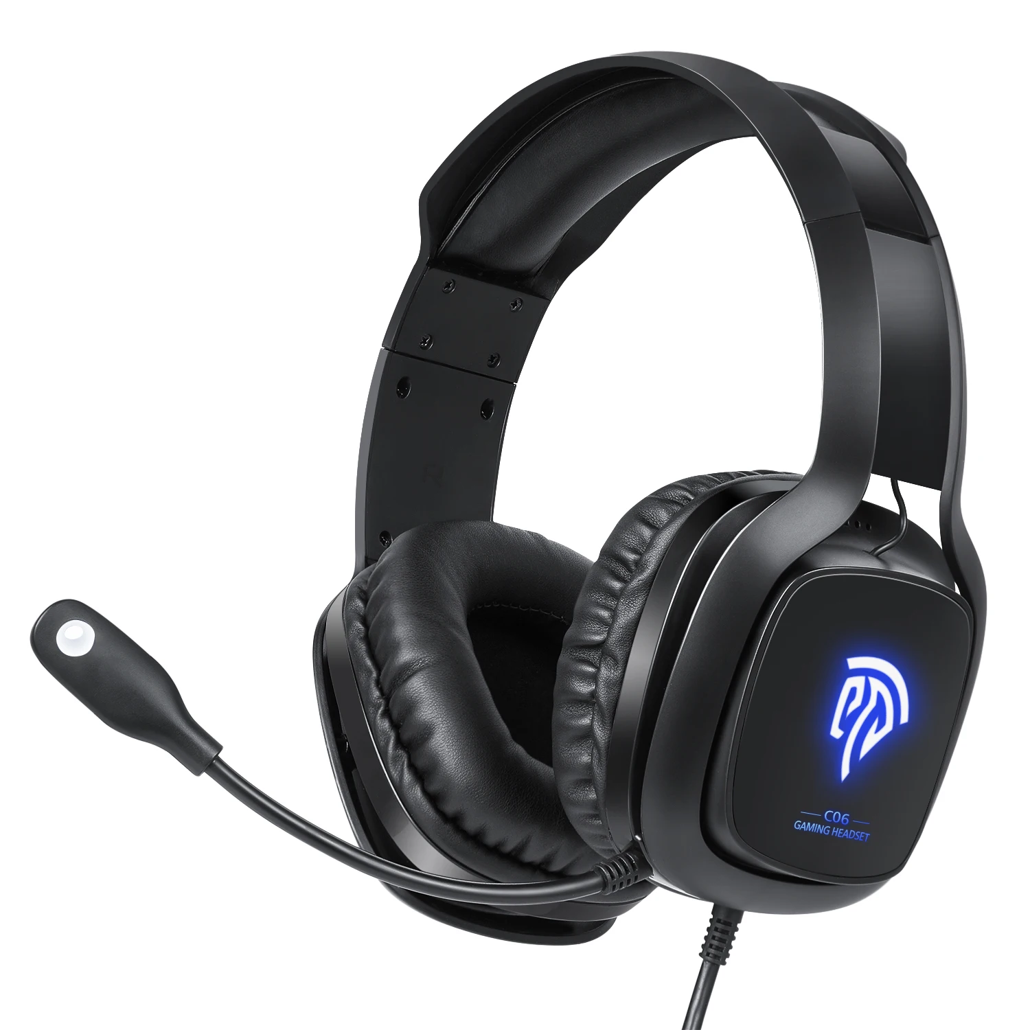 

C06 Gaming Headset with Mic Headphones with LED Lights