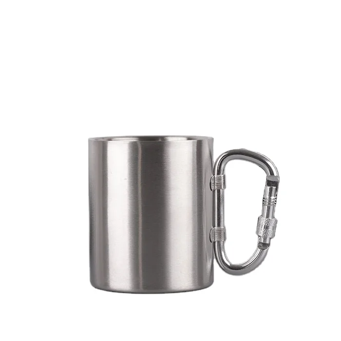 

Wholesale Double Wall Stainless Steel Cup Insulated Carabiner Mug, Customized color