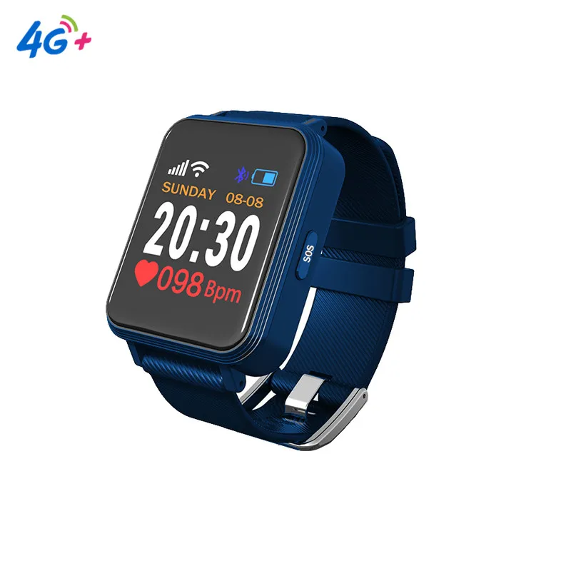 

waterproof blood pressure sos gps tracking 4g smart watch elder safety smartwatch with sdk and api