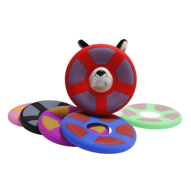 

Good Quality Smart Outdoor Throwing training discs bone plastic giant discs toy pet dog, Red, blue, green, pink, purple, black