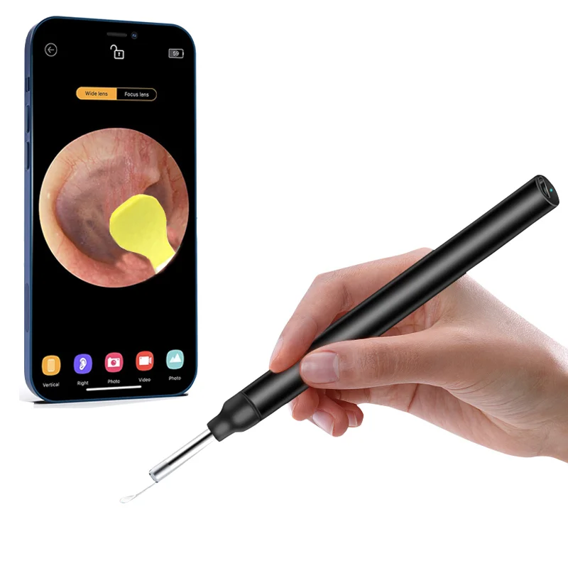 

2021 Wholesale New Model Visual Ear Spoon Mini Camera 3.9mm 5mp Endoscope Electric Ear Wax Remover Cleaner