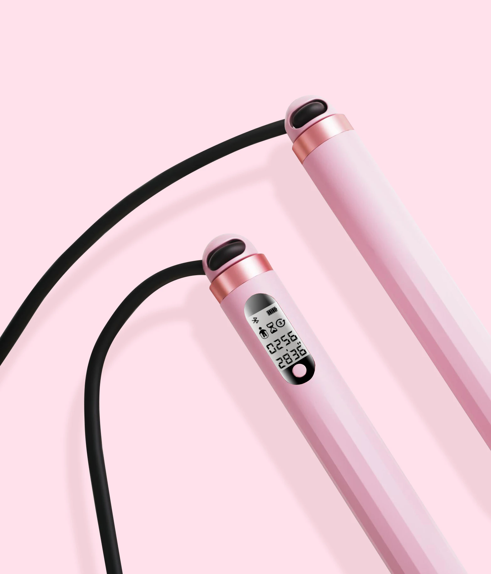 

2021 Latest J-style 2023 Gym pvc smart LCD display 3M beaded heavy jump rope