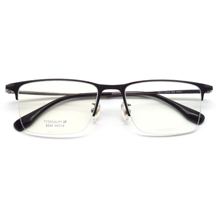 

Black Men Titanium Metal Glasses Frames Titanium Reading Eye Wear FSBT-8024, Shown