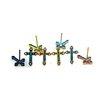 2019 fashionable design ear studs cross stud earring wholesale