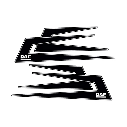 

2Pcs/Pair DAF 65, 75 & 85 CF XF XF105 95XF Stickers Decals Graphics any color Boomerang, 12 colors