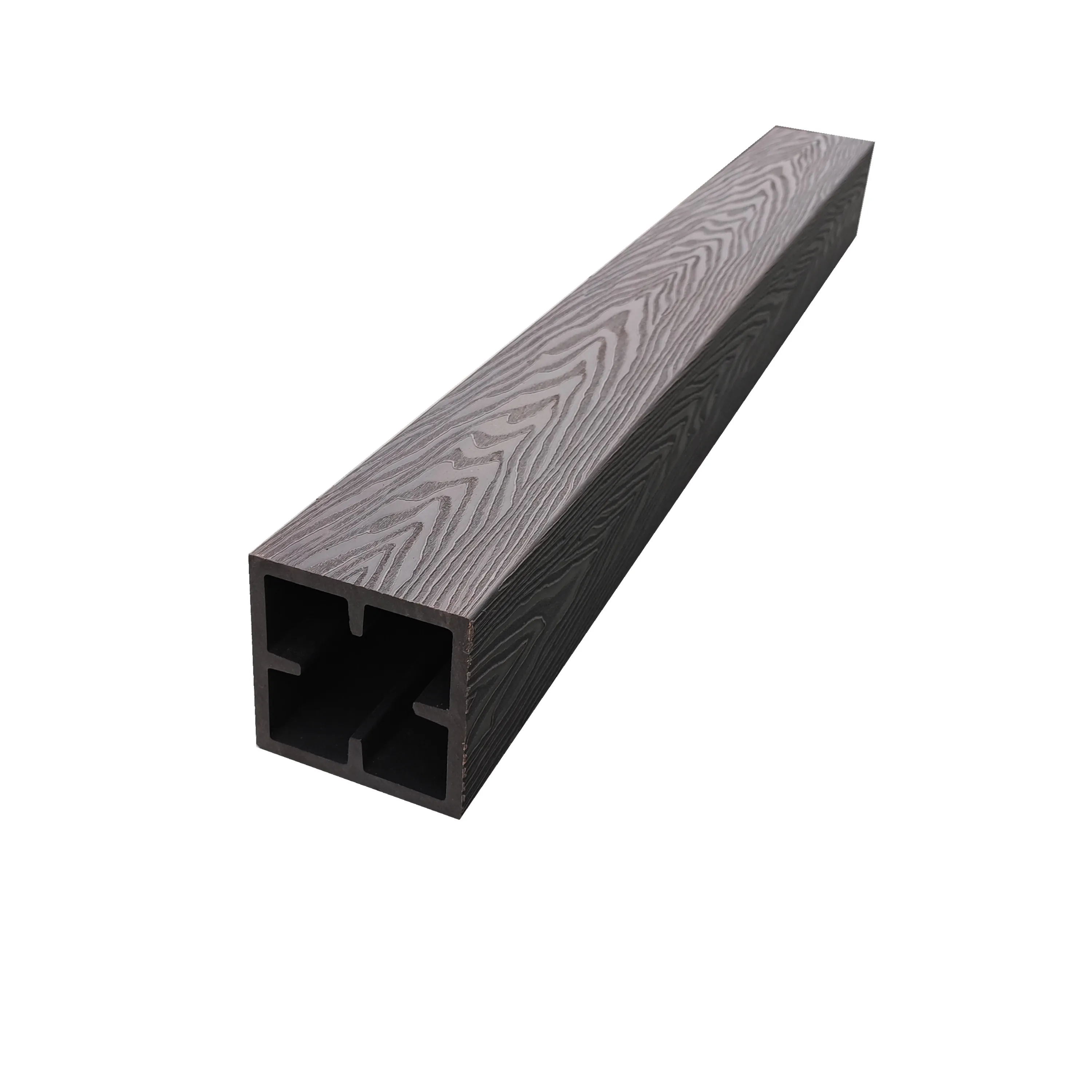 

New arrival Good quality deep wood grain Exterior wood plastic composite board wpc board for rails