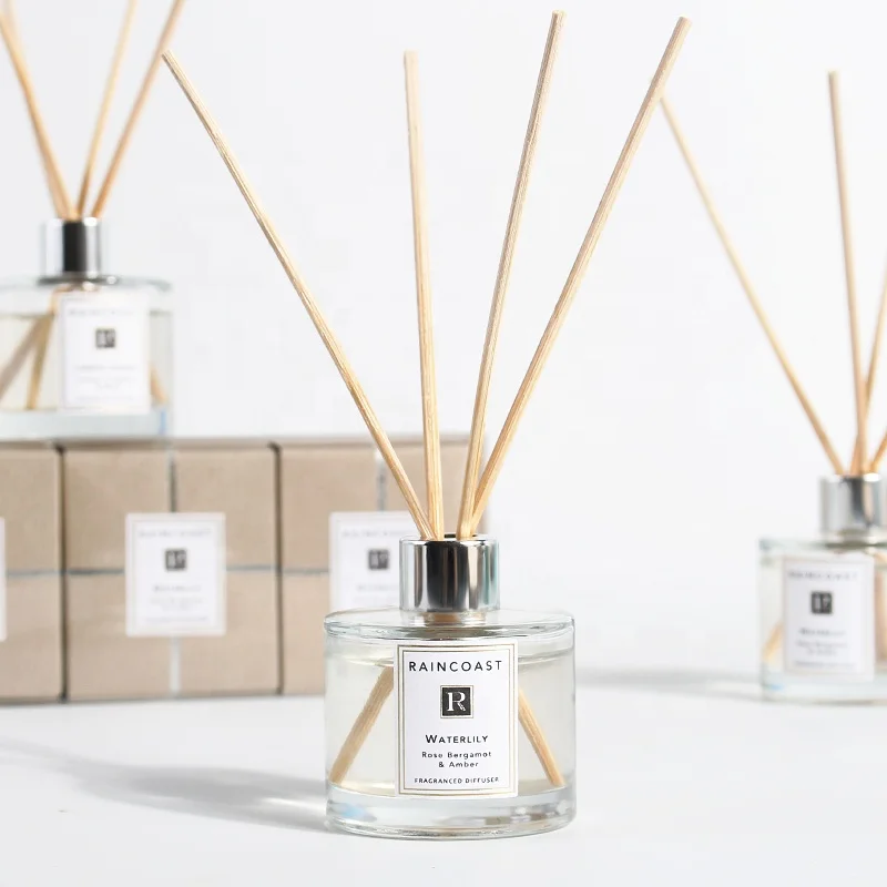 

RAINCOAST Hot Sale Reed Diffuser Set 3*40ml Glass Diffuser Mini Reed Diffuser Set For Room