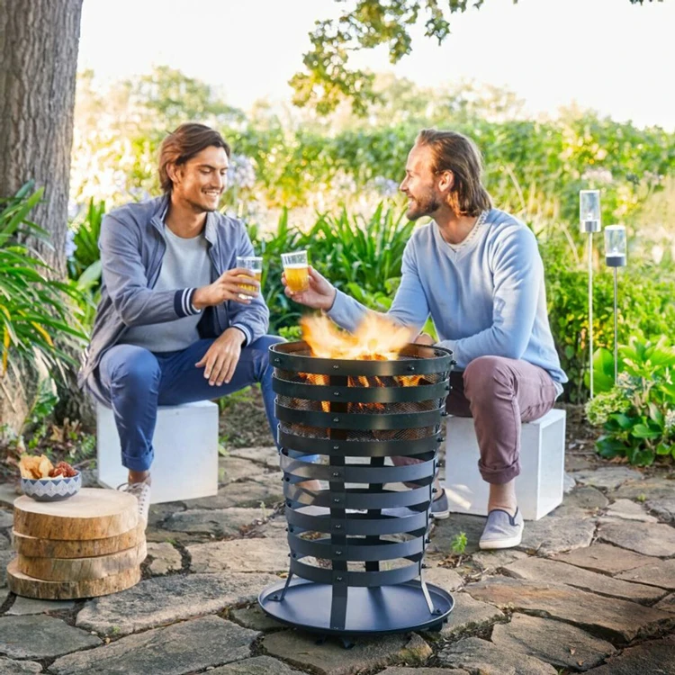Free-Standing Chimeneas Outdoor Style Fire Basket