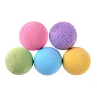 

N321Custom Color Salt Body Bath Ball Essential Oil Natural Bubble Ease Relax Stress Relief Body Skin Whitening Shower Bath Bombs