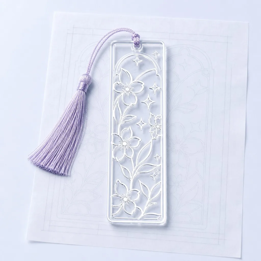 Design Silhouette Blueprint with Silk Tassel