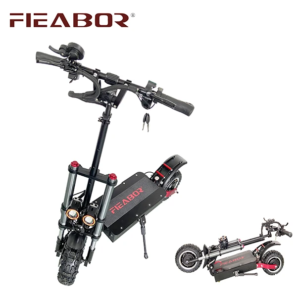 

Fieabor Adult Electric Scooter 60V 5600W Dual-drive Off-road electric scooter with disc hydraulic brake