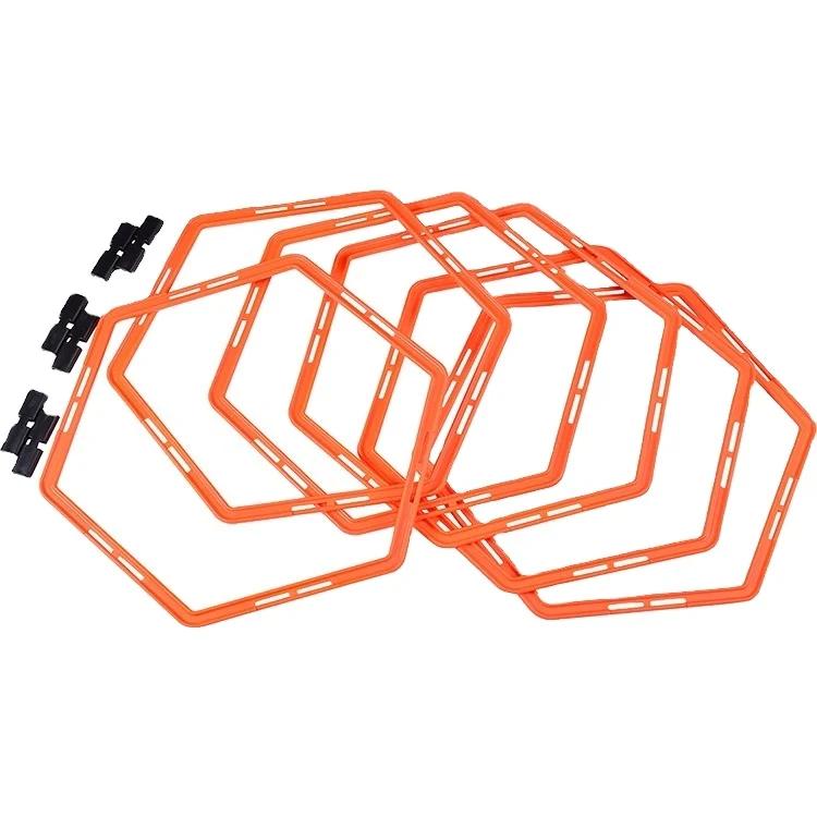

TOPKO wholesale private label gym sport fitness equipment soccer free speed training eco PP nylon Agile ladders, Orange or custom