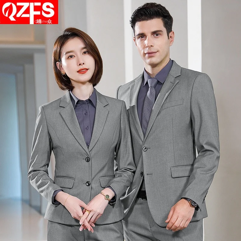 

Spring New Fashion Business Suit Jacket Mens Single Breasted women Suits slim fit Blazer terno