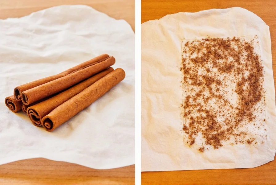 Comparison of safe versus contaminated cinnamon products with testing certificates