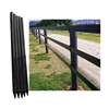 135mm x 85mm Rectangular plastic split 3 rail fence wood post and rail fences