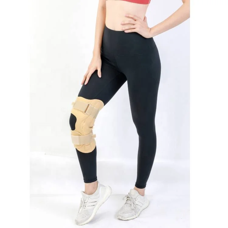 

orthopedic knee brace Hinged Knee Brace Open Patella Knee Support Wrap for Swollen Meniscus Tear ACL PCL MCL Joint Pain Relief, Black .red.blue.yellow.green.black .oem color