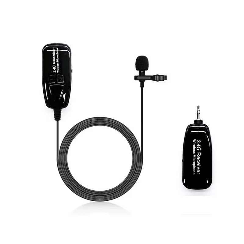 

High quality Manufacturer supply 2.4G lavalier wireless microphone lavalier mic small mic microphone clip