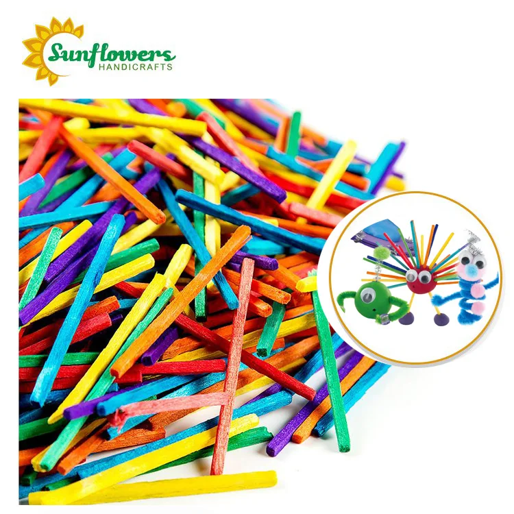 

50mmX2MMX2MM wooden colored craft match sticks for diy toys, Customized