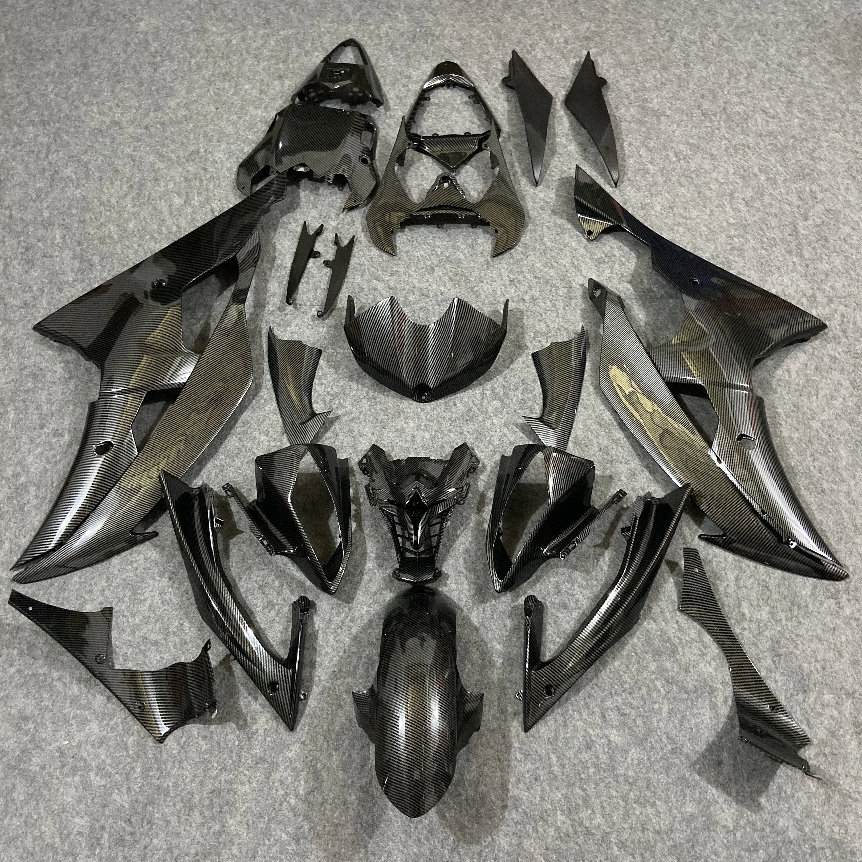 

The Best Welcome Carbon Fiber Motocycle Body Parts For YAMAHA R6 2008-2016 ABS Injection Painted Fairing Cover Custom Kits, Pictures shown