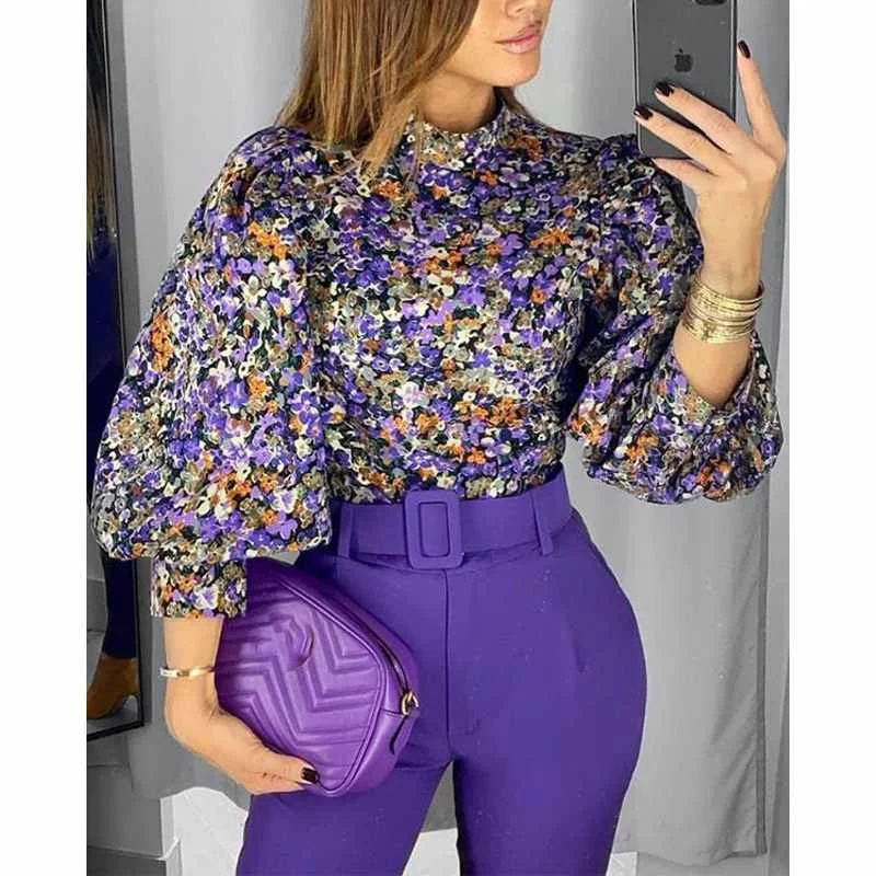 

Fall/Winter 2021 new High Quality style women's printed shirt, As pictures