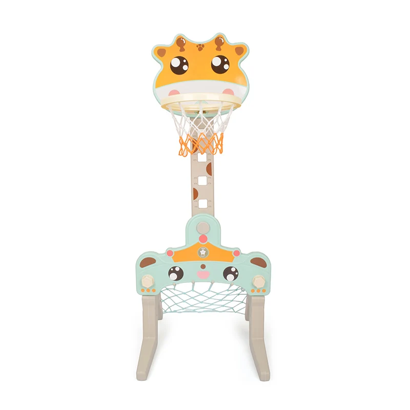 

Indoor baby plastic adjustable hoop toy portable multifunction basketball stand for daycare, Colorful