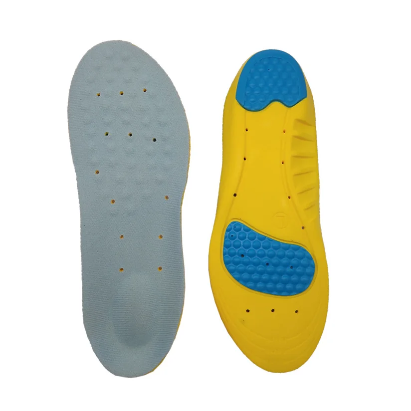 

Economical custom design manufacturer silver ion shoes sport insole, Light blue and gray