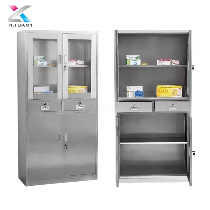 
304/201 Stainless steel instrument cabinet hospital medical instrument cabinet 