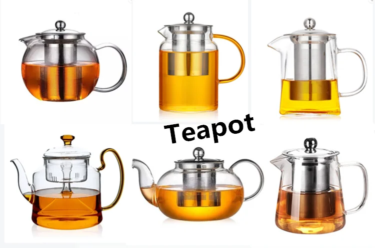 Direct Deal High Borosilicate Pyrex Transparent Hot Tea Pot Set Glass Very Good