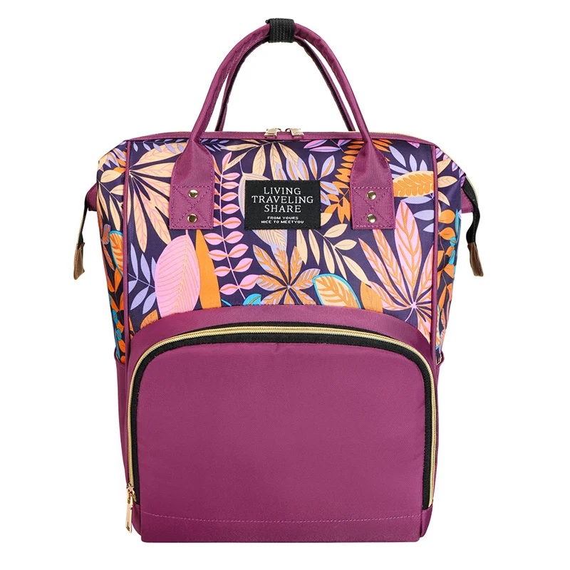 

OMASKA New oxford custom wholesale personalized simple diaper backpack reusable Anti theft travel color land diaper backpack, Customized colors