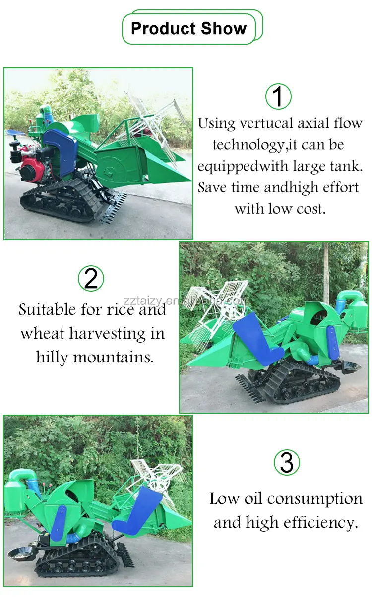 large output capacity portable engine mannual combine rice mini harvester