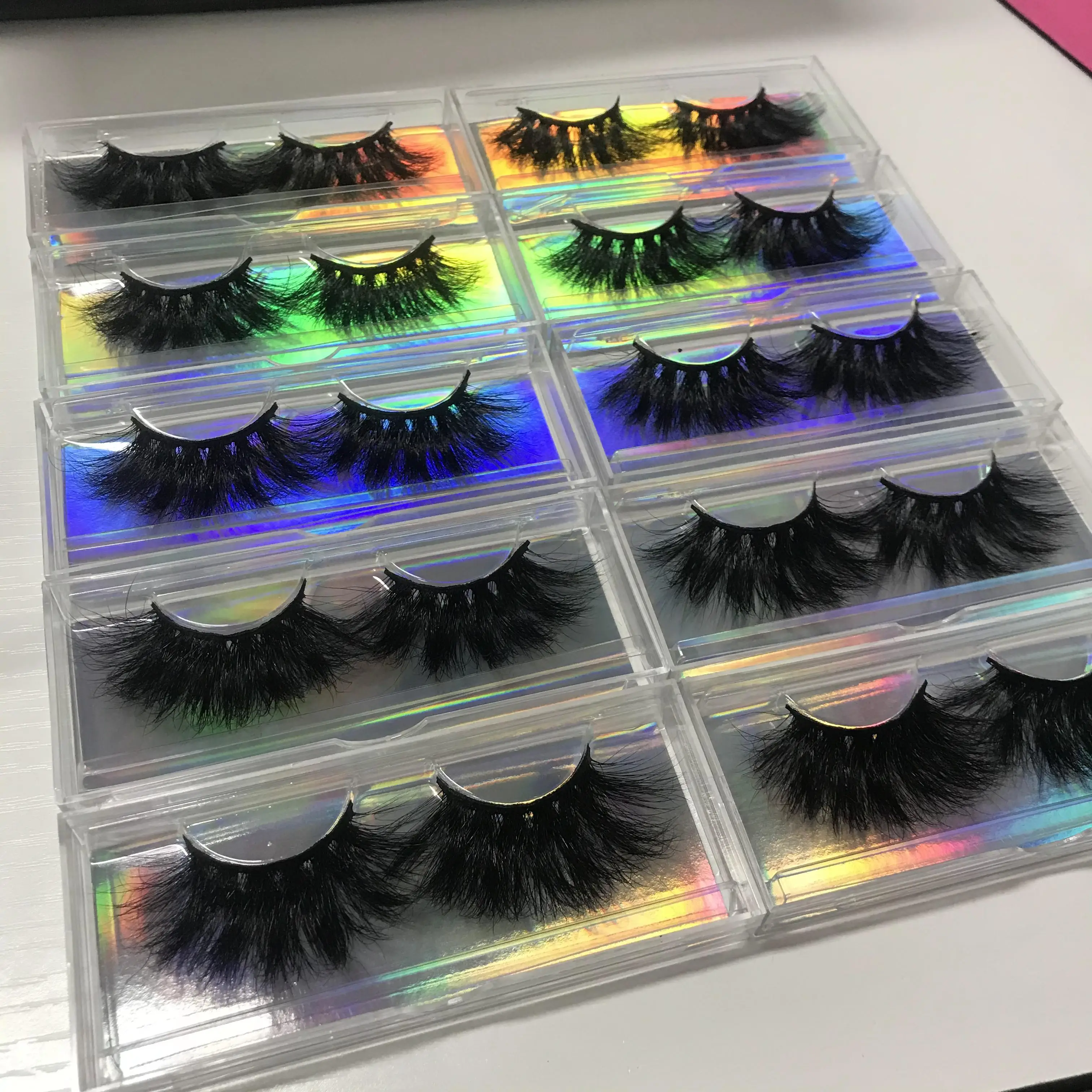 

free sample mink lahes 3d mink eyelashes, 25mm mink eyelash vendors with eyelash packaging box