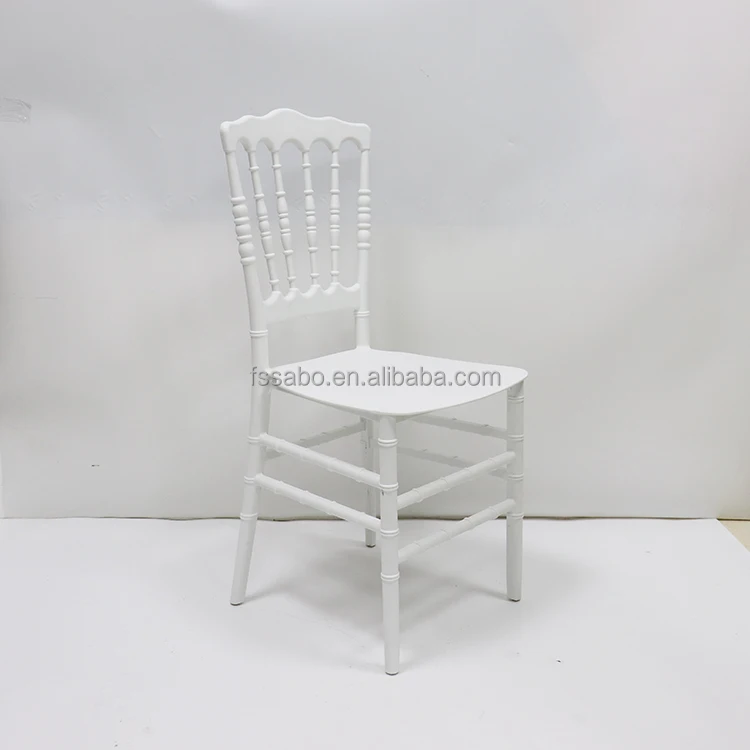 

Modern White Transparent PP Resin Plastic Napoleon Tiffany Banquet Event Bar Villa Chair