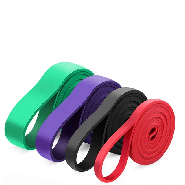 

Long Power lifting Heavy pull up adjustable elastic colorful loop gym band resistance custom printed resistance latex bands, Red,, yellow, black,purple,blue,green, orange