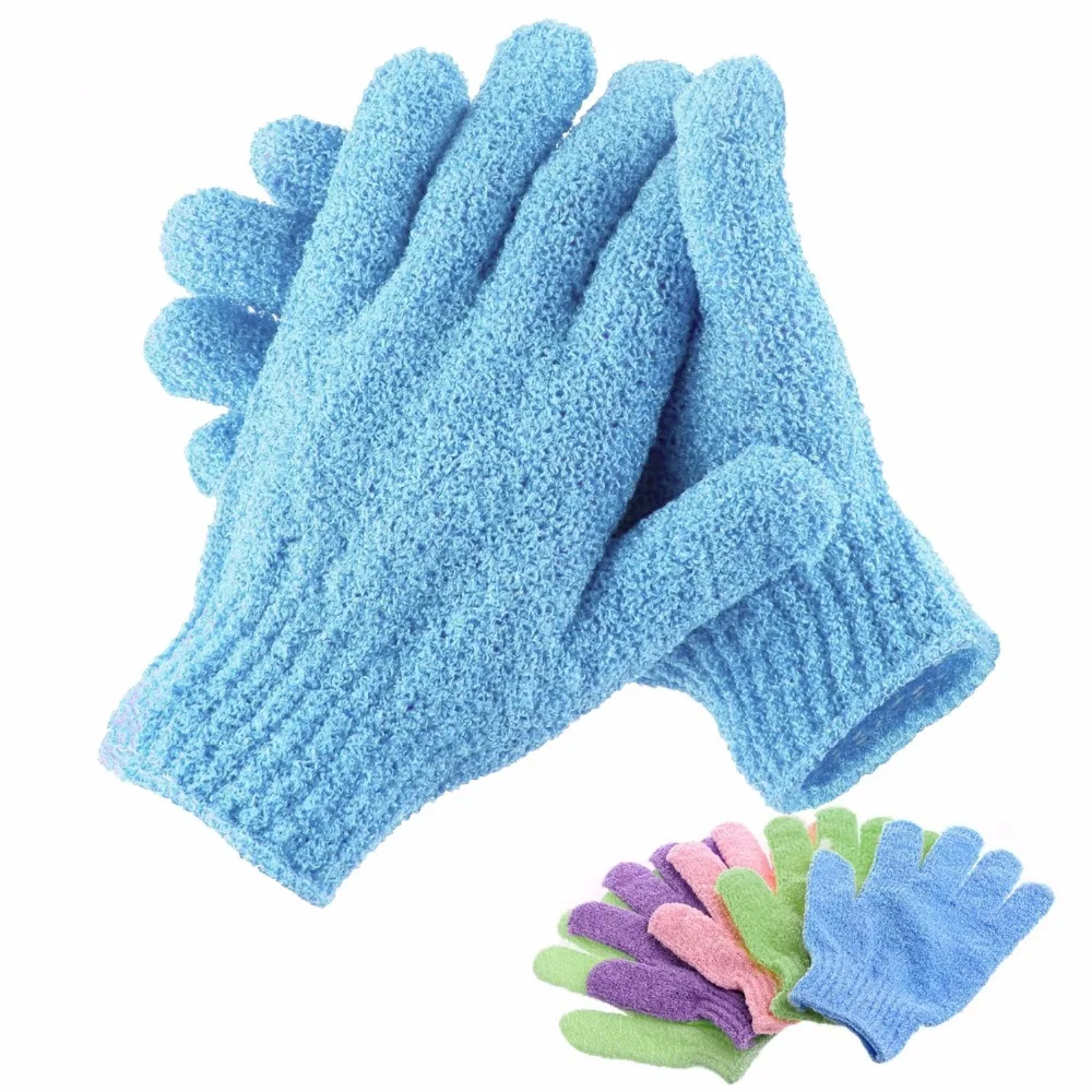 

Body Massage Sponge Scrub Gloves Bath For Peeling Exfoliating Mitt Glove For Shower Resistance Wash Skin Moisturizing Spa Foam, As photo