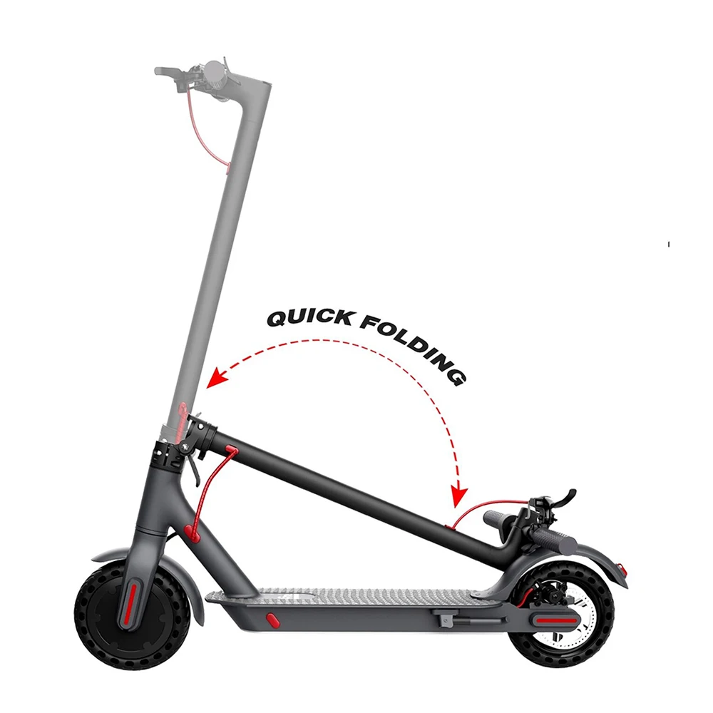

Foldable folding adult light weight adult 8inch 8 inch tire wheel 350w long range 36v motor electric kick e scooter