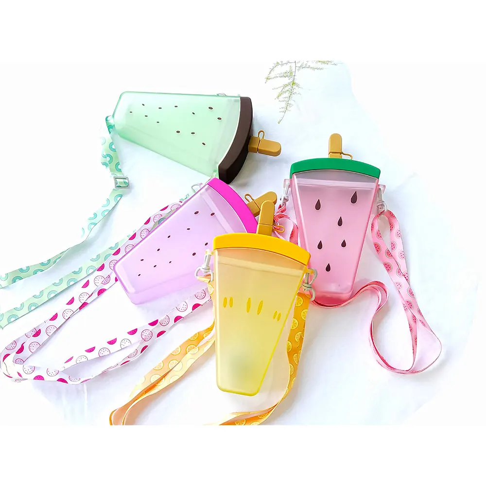 

Ice cream straw plastic cup popsicle water bottle shape purse fashion shoulder mini drink purses, Customized color