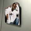 Popular In Nigeria Wooden Sublimation Blank Wall Clock Photo Frame ,All Shapes Available