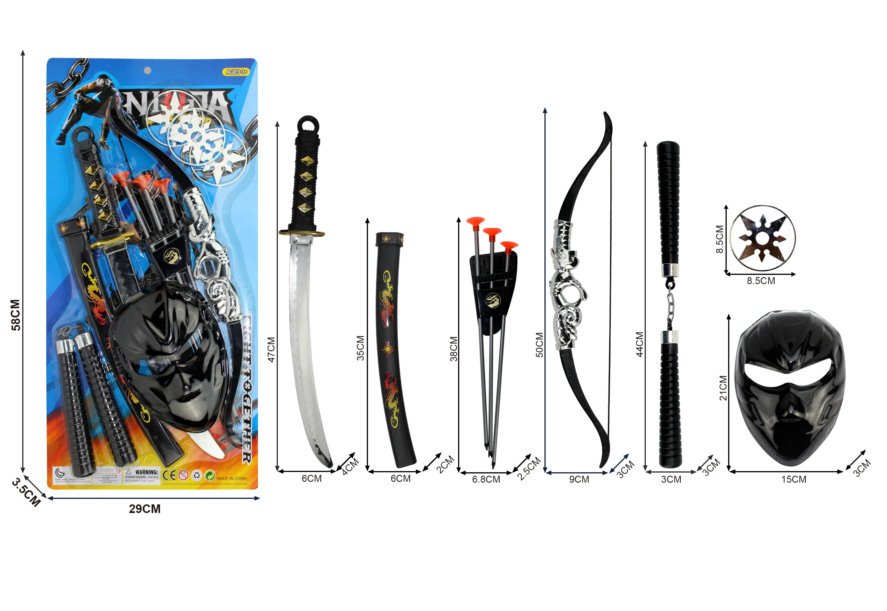 Kids Toy Weapon Martial Arts Sais Ninja Sais Ninja Weapons Archery