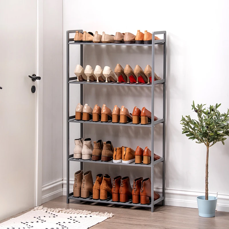
Modern Shoe Rack Online with Handles For Shoes Organized Entryway Bamboo 6 Tiers Shoe Racks for Store 