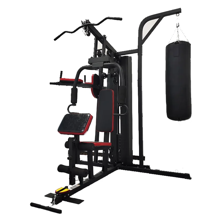 

Factory price Multi Function Home Gym bodybuilding fitness machine multi-functional exercise equipment, Black