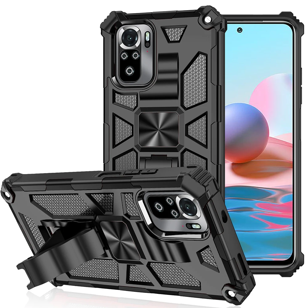 

Military Armor Bumper Shockproof Case for Xiaomi Redmi Note 10S 9S 10 9 8 Pro 9C 9A Phone Cover for Redmi Note10 Pro Coque Funda