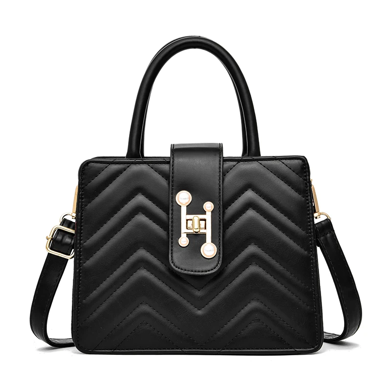 

DL053 21 Wholesale female bag high quality pu leather handbag shoulder messenger bags ladies handbags women hand bags, Black....